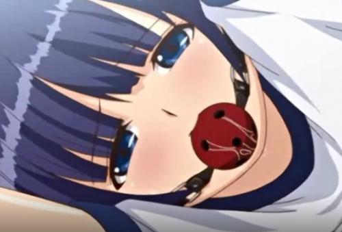 【エロアニメ】猿ぐつわされたブルマ姿の美少女JKがパイパンマンコをクンニ愛撫され連続イキ！！