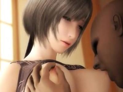 可愛い巨乳美女ユフィとイチャラブ濃厚セックス♡♡巨根チンポで高速ピストンされておマンコ壊れちゃう♡♡