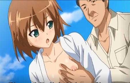 【エロアニメ】変態おじさん達と青姦中出しセックスでパコりまくって連続絶頂イキ！！