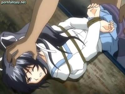 清楚系の制服JKを拘束監禁し無理やり媚薬を注入しちゃうっ！？強制的に発情させて凌辱種付けレイプで犯しまくる！！