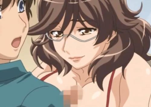 エロ女教師からチンポを取り出されて無理やりパイズリフェラされ巨根チンポから大量のザーメンが発射！！