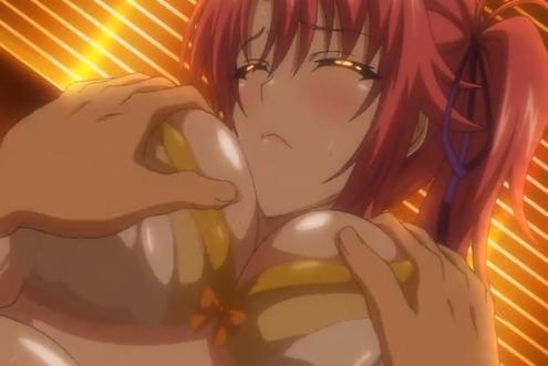 【エロアニメ】下着の上からおっぱい揉まれるだけで感じまくる淫乱巨乳美女が連続絶頂イキしちゃう！！