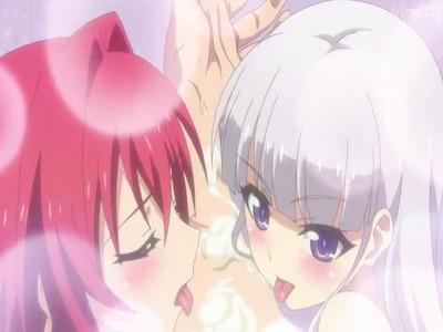 乳首解禁＆美少女たちとハーレムエロセックスに大興奮♥♥可愛い巨乳美少女たちの舌で身体を舐められビクビク感じちゃう！！