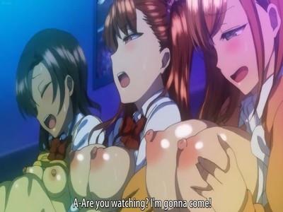 催眠かけたJKを３人並べてオナニーさせる♡贅沢なオナニー鑑賞