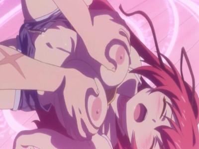快感に慣れていない爆乳美女がロリレズ痴女に乳首舐められ責められまくる！！兄におっぱい揉まれて恥らいながら感じちゃう♥