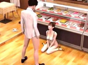 『誠意って何かね？』ドジっ子ウェイトレスがクレーム処理で手コキ＆フェラ抜きごっくん⇒騎乗位挿入生ハメ種付プレス奉仕♥♥
