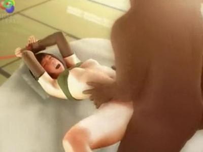 FFⅦのお宝ハンターユフィちゃんが敵の罠にかかり拘束！！変態オジサンに拘束レイプで濃厚ザーメン種付けぶっかけ♡♡