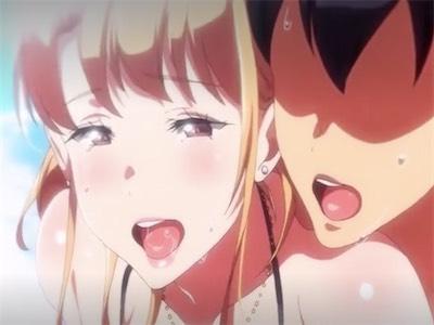 開放的なビーチで性欲を開放させるギャルママな義姉と禁断セックス！あまりの気持ちよさでついつい中出しキメちゃう