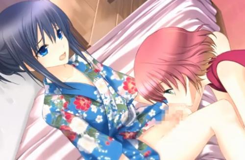 女の子にしか見えない浴衣姿の美少年の可愛いチンポをフェラ♡♡淫乱美少女の凄テクに我慢できずに大量ザーメン口内射精！！