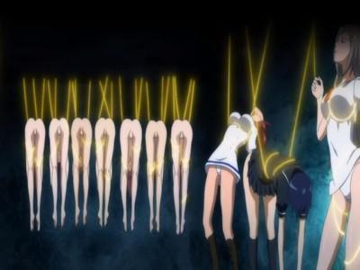 制服姿の巨乳美少女たちが恥ずかしい恰好で吊るされパンツ丸見え状態で順番に凌辱種付け中出しセックスされる！！