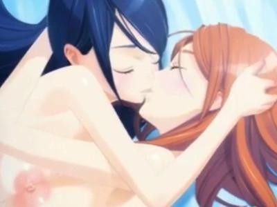 可愛い女の子同士の絡みがエロすぎ♡ふたなりちんぽ付きのおっぱい美少女がパイパンマンコにぶち込み中出し百合セックス♡♡