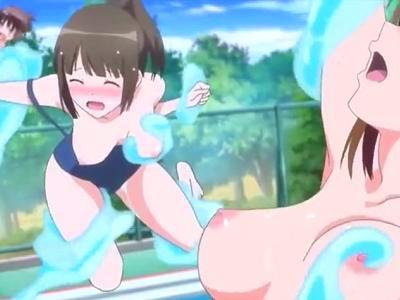 【エロシーンまとめ】水着姿の美少女を水触手が襲っておっぱいポロリ♥♥暴走する金色のヤミさんもやばいｗ