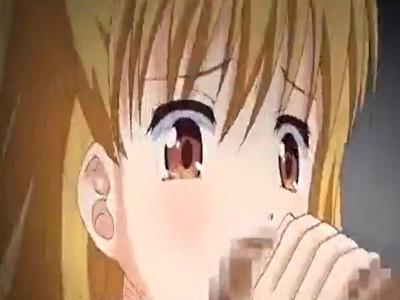 両手で握り切れないぐらいにブットいチンコを頑張って舐め舐めする姿の美少女♡最後は吃キツマンコに挿入までされちゃう♡