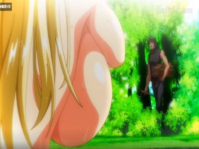 異世界の森の中で薪を切って集めていたら水浴びしている爆乳おっぱい美少女に遭遇！この淫乱痴女が集まる異世界での淫乱日常！
