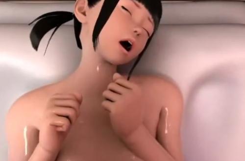 爆乳ロリ美少女がパイパンマンコをガン突きされて気持ち良すぎて喘ぎ声我慢できずに乱れまくっちゃう♡