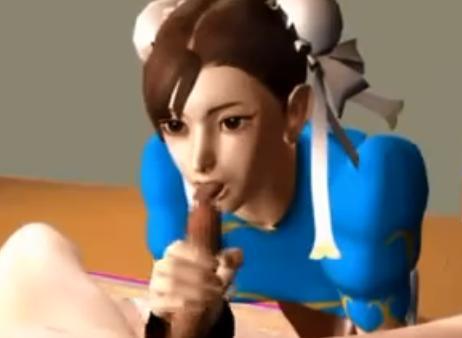 【3Dエロアニメ】巨乳美人な春麗が勃起チンポをフェラ&パイパンマンコに濃厚ザーメン大量中出しされる！！