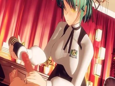 可愛くて美人な爆乳無愛想美少女メイドから凄テクでご奉仕されて大量ザーメンを噴射しちゃう！！