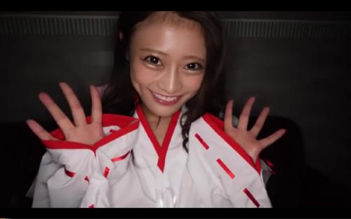 ☆4【ギャル】巫女ギャルFuck！得意技は奥まで咥え込むイラマチオフェラから中出しSex
