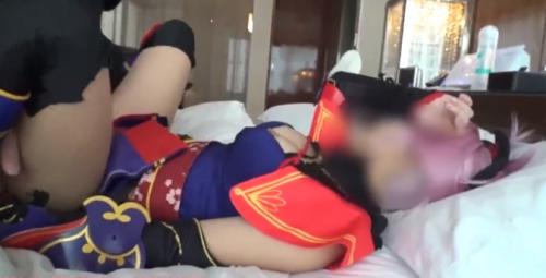 ＦＧＯのコスプレを着せてハメ撮り生チンポで突き上げられてアンアン絶頂