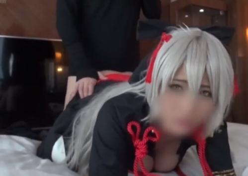 銀髪コスプレ美少女がFGO魔人オルタコスプレ