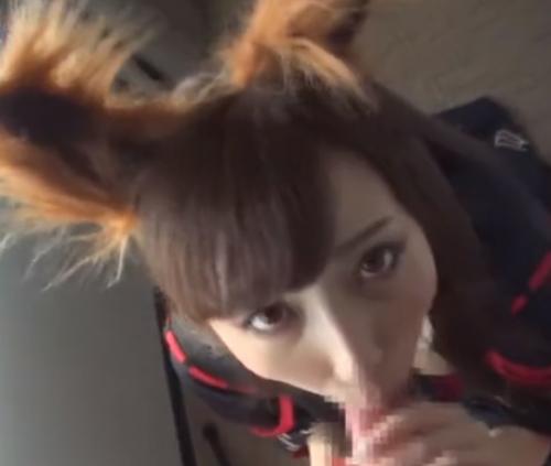 アズレン　赤城コスプレで着衣H