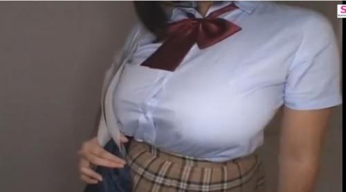 【個人撮影 爆乳ＪＫ】学生服の超巨乳女子高生がおっぱい揉みまくられてハメ撮られるｗ