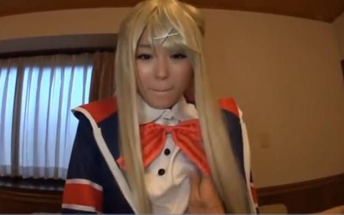 【個人撮影 巨乳コスプレイヤー】きんモザ九条カレンのアニコスをした金髪美少女レイヤーがおっぱい揉み揉みされちゃうｗ