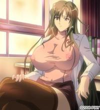 エロアニメ　巨乳おっぱい保険医にフェラってかチンコ掃除させておっぱいにぶっかけ射精
