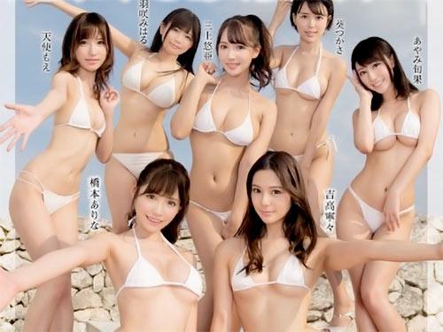 《三上悠亜 葵つかさ 吉高寧々 橋本ありな 天使もえ》ファン感謝祭の凄テク我慢大会でガチセックス大乱交ｗｗ