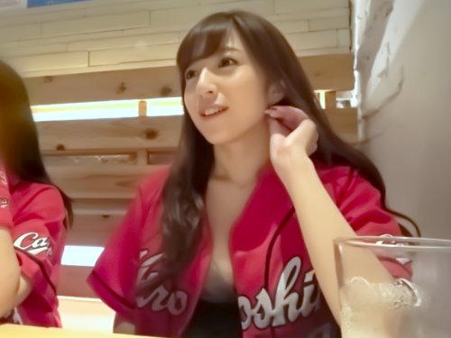 【シロウト女子ナンパ】ユニフォームの中身は国宝級Ｆカップ？！「ヤリモクお断りィ♡」酒に酔わせてタダマン♪ほろ酔い爆乳痴女