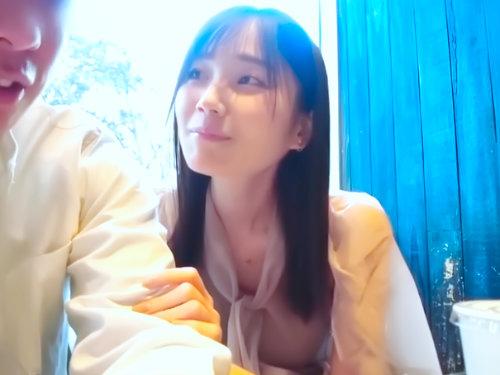 【清楚系OL】超絶かわいい美少女がいいなり肉奴隷？！ランチのあとは公衆トイレでフェラごっくん！黒髪清楚で中出しモンスター