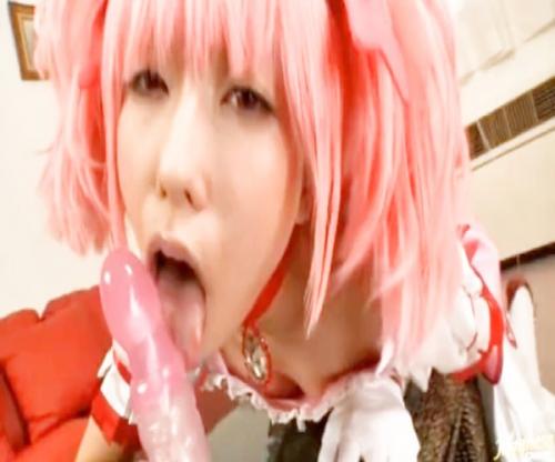 電動バイブに跨ってズボズボオナニー！！アニコスでオナニーに夢中な千佳ちゃんでしたｗ【有村千佳】