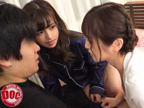 デカパイをした妹の友達が家に遊びに来た⇒誘惑されれば我慢できる訳もなく妹＆友達の3Pで禁断関係ｗ