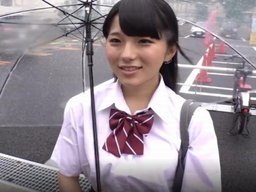 【エロ動画】おっとり系黒髪JKギャル娘をガッツリ味わいバックから種付けFUCKｗ