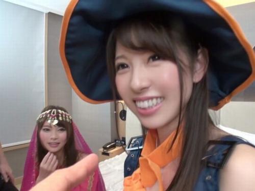 【イベントナンパ】渋谷ハロウィンで軟派したコスプレ女子と3Pでハーレム⇒顔にザーメンぶっかけちゃっよｗ