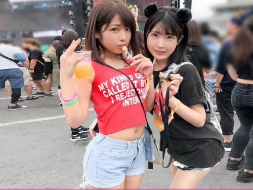 【素人軟派】可愛い20才の大学生2人と4PでハァハァSEXを堪能しちゃうよｗ