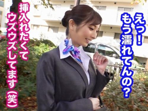 【エロ動画】綺麗なCAお姉さんの黒パンスト破きヌルッとずらしハメFUCKｗ