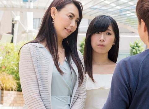 （熟女ナンパ）熟れたおばさんは親子で若い肉棒に目が無い！淫乱母親と娘がナンパされ親子でアヘアへw