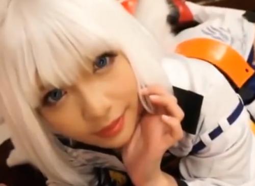 《アニコス》コスプレがメチャメチャ似合う美少女が黒人のデカチンハメまくり快楽に堕ちる…