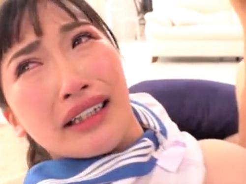 ※泣きながら精子飲まされるドM女子校生※精子何回もごっくんしながら子宮ピストンされすぎておかしくなってアヘ顔【美園和花】
