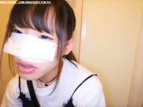 マスクした美少女のカップルのハメ撮り個人撮影流出！マスクしながらフェラさせて口内射精するフェラ好き必見のやつ