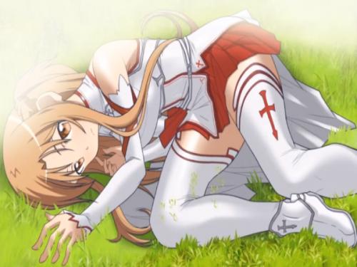 SAOのアスナが目の前にｗｗｗ襲ってアへ顔中出しセックス！