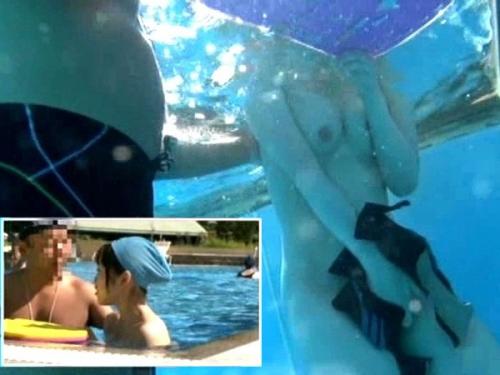 【篠田ゆう】「やだッ…なんで水着が溶けちゃうの!?」競泳コーチ募集の罠！水中全裸パニック！助けるフリして青姦レイプでイッＱ！