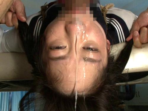 【篠宮ゆり】胃液逆流イラマチオ凌辱！貧乳ロリ女子高生を制服着衣で緊縛拘束！鬼畜教師が喉マ○コ肉便器ガン突き口内射精イッＱ！