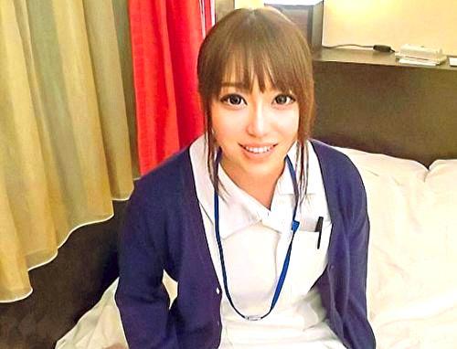 【素人】「生マ○コあったかくて気持ちいいーーｗｗ！」現役看護師さんはオッパイの大きな女の子！かわいすぎる裸体にズル剥けフル勃起したチ○ポを白衣の奥にズブリ！