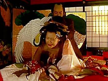 【有名芸能人濡れ場】時代劇であの美人女優が将軍様に無理やり生セックスを強要される姿エロすぎ