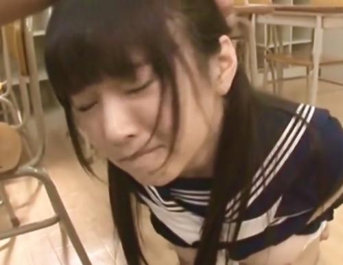 ※閲覧注意※〔木村つなマジ泣き〕教師に緊縛拷問イラマで調教されたJKが屈辱のザーメンごっくん