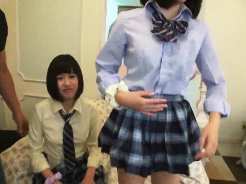 【個人撮影】実際は中学生（JC3）だろう女子校生（自称JK1）の少女に生中出し♪素人娘に膣内射精ｗ 森保さな【美少女ロリ】