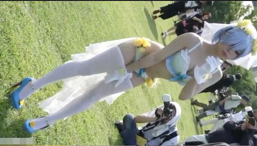【アニコス】【同人 素人】これはヤバすぎ！コミケで見つけた鬼カワレイヤー花嫁ver.♡♡※エロすぎマジシコ動画
