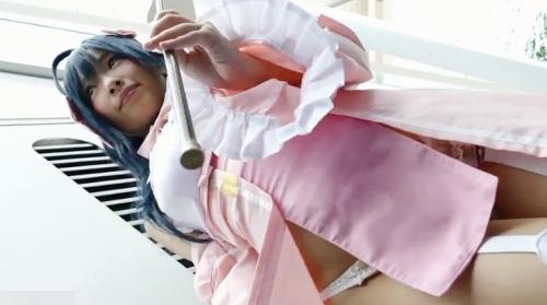 【アニコス】【コスプレ】コミケでGETしたムチムチ太もも美少女レイヤー♡エロいパンチラがたまらんww